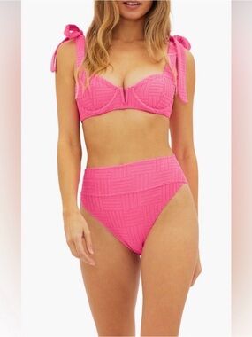 Beach Riot Strawberry Moon Blair top & highway bottom Bikini Set XL